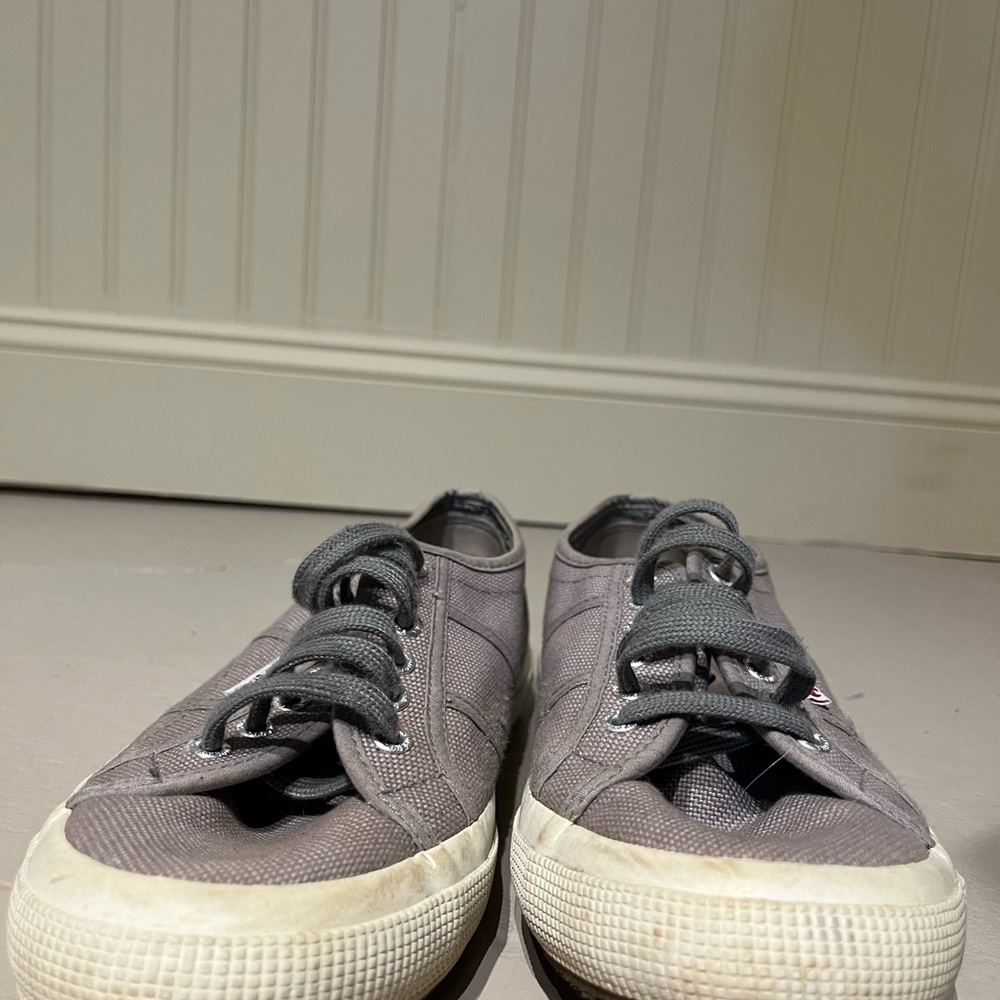 Superga Women’s Gray Canvas Sneakers
